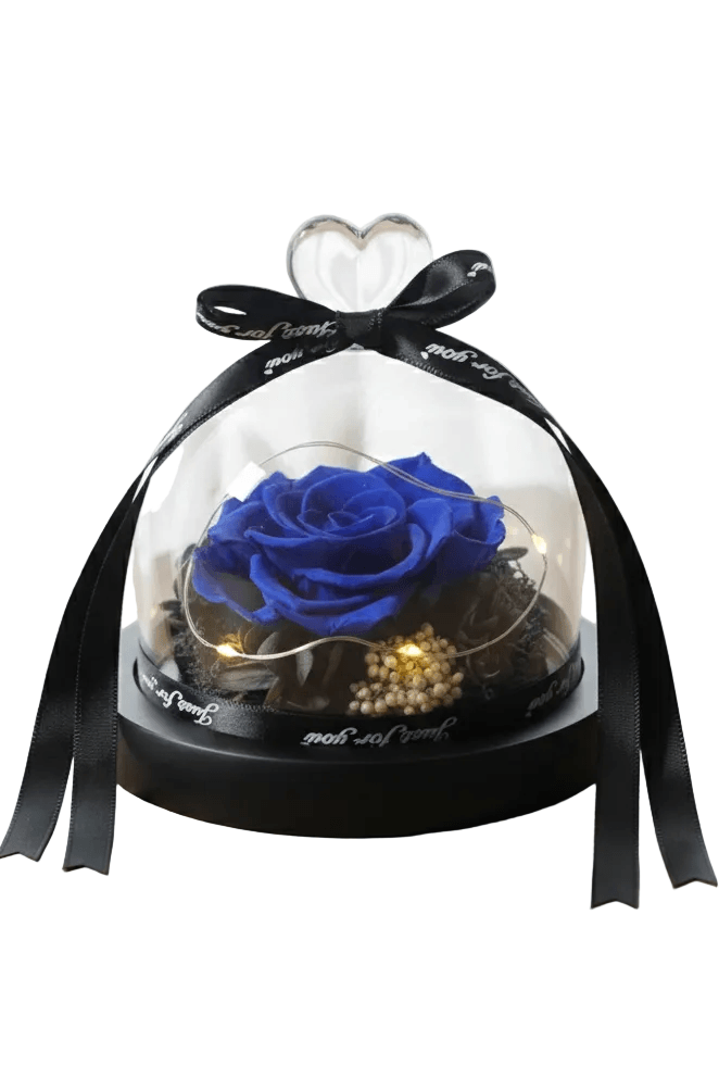 MINI BLUE INFINITY ROSE